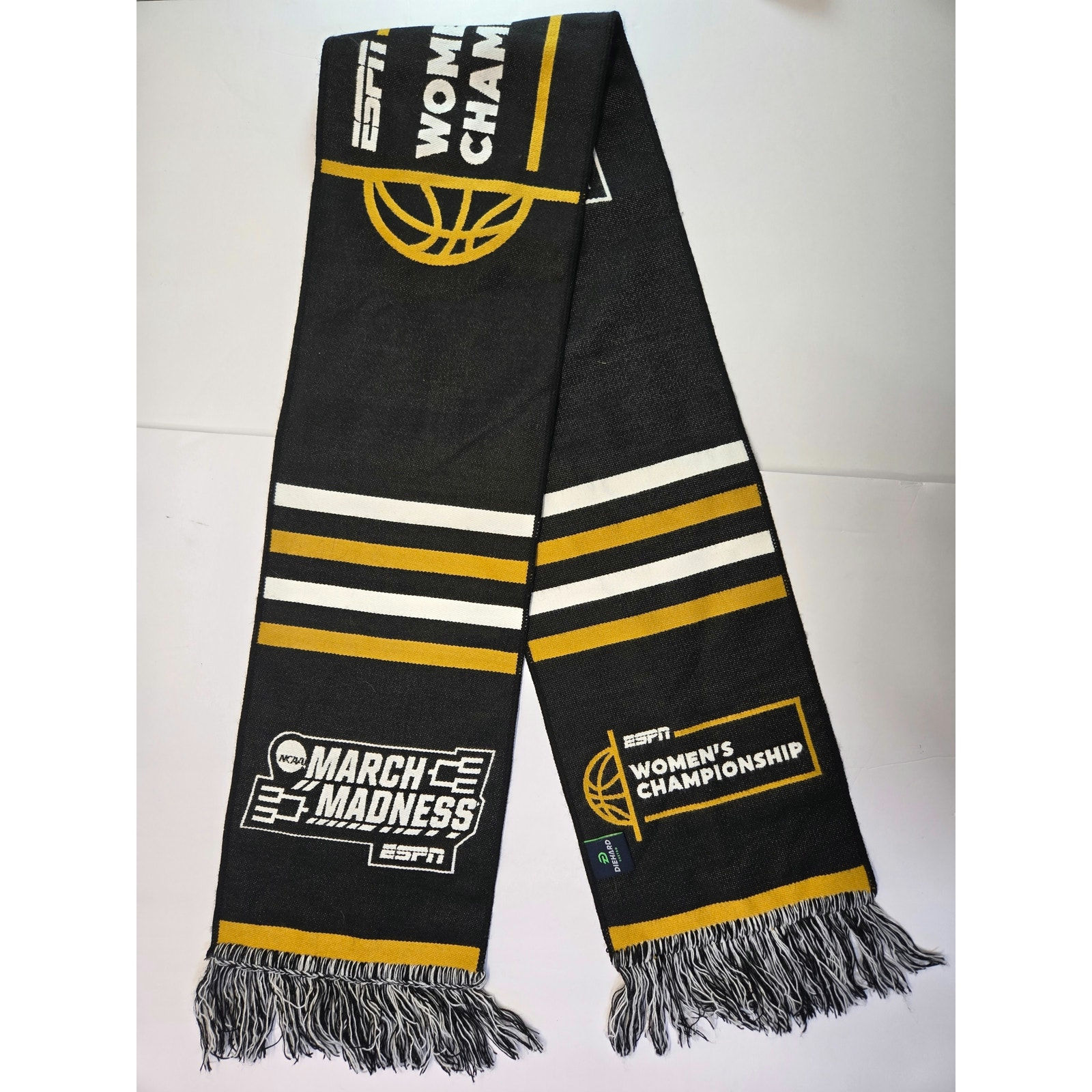 Espn March Madness Womens Championship Knit Scarf 60 Inch Nwot